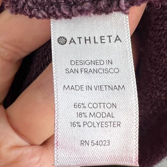 Athleta Embrace French Terry Sweater / Sweatshirt Dress in Auberge Size Medium - Picture 8 of 8